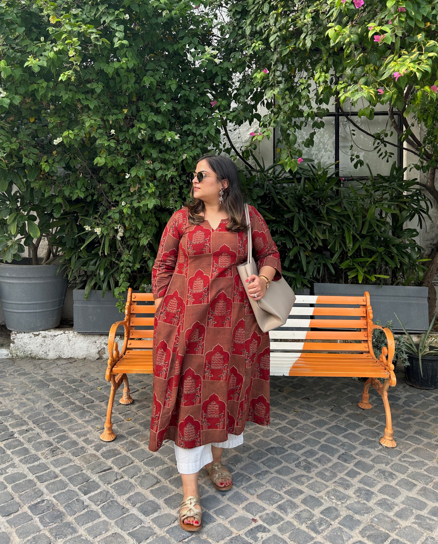 Pankhuri (पंखुरी) Ajrakh Kurta