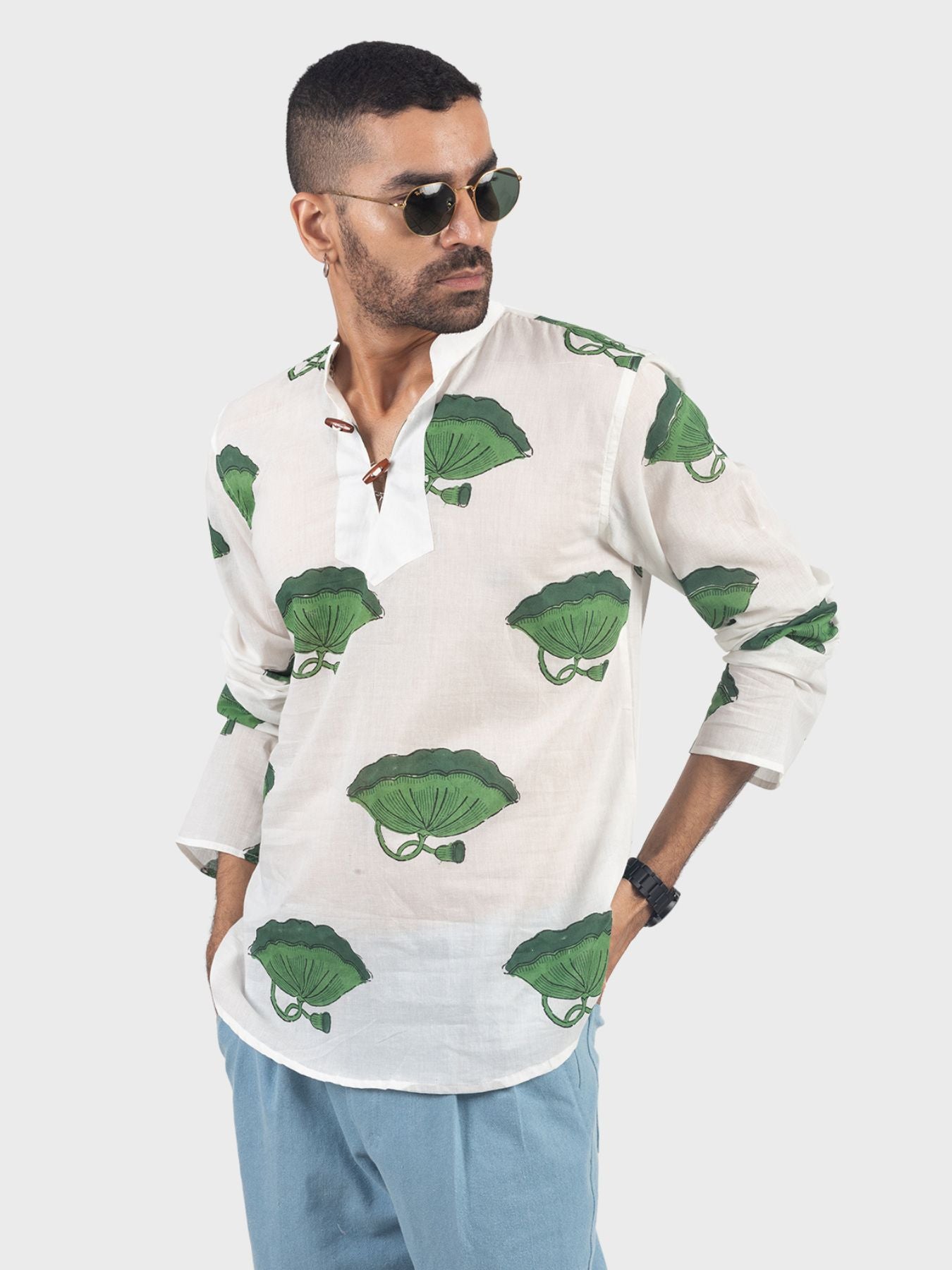Emerald Lotus Kurta