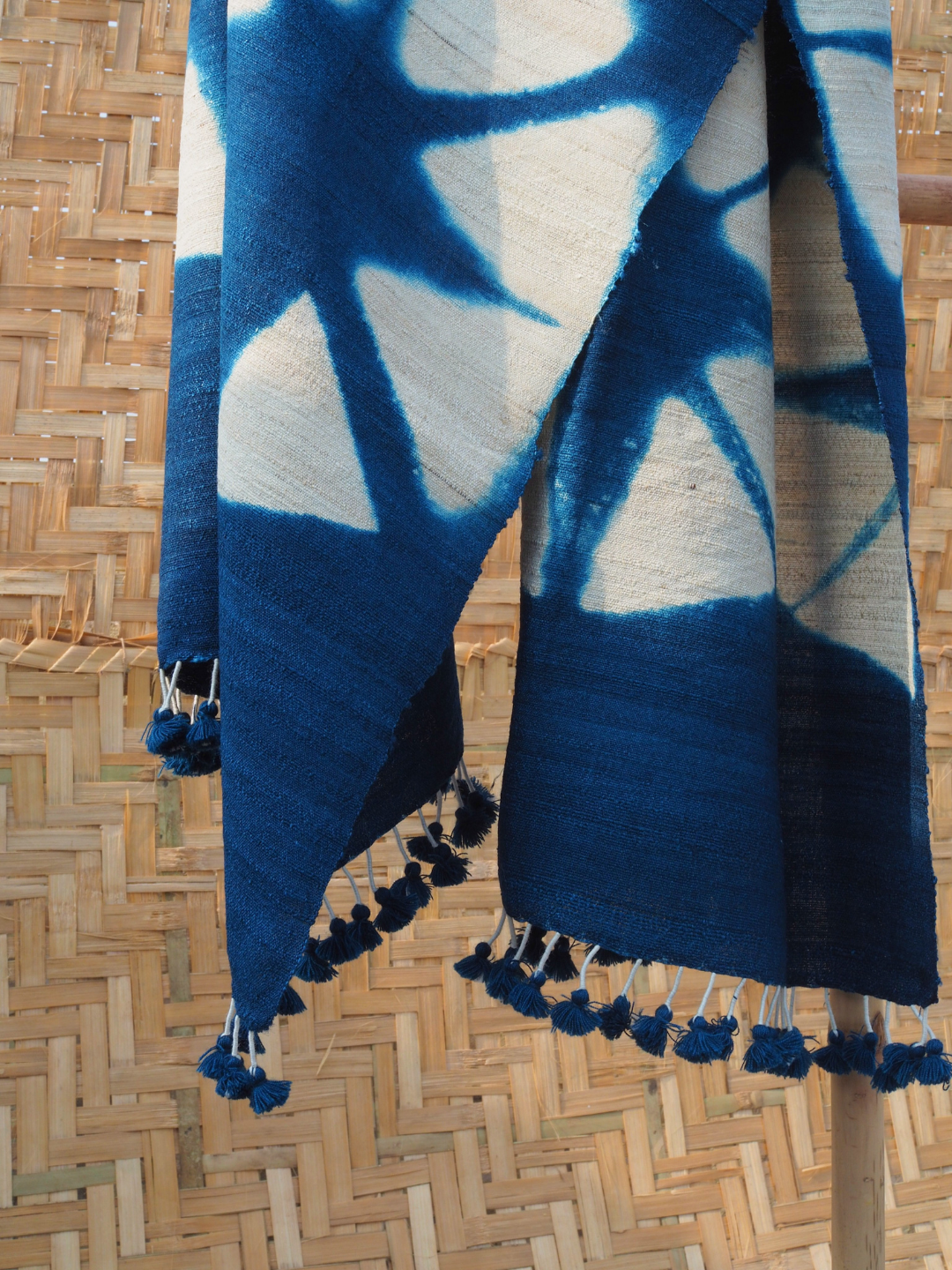 Shibori Print Bhujodi Silk Stole