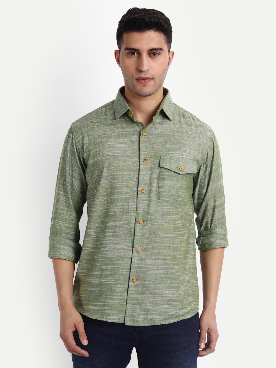 Khaddar Mint Green Shirt