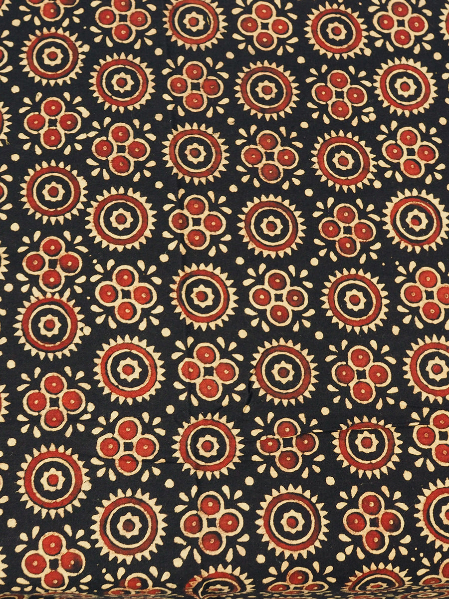 Gulmohar Ajrak Print Cotton Dupatta