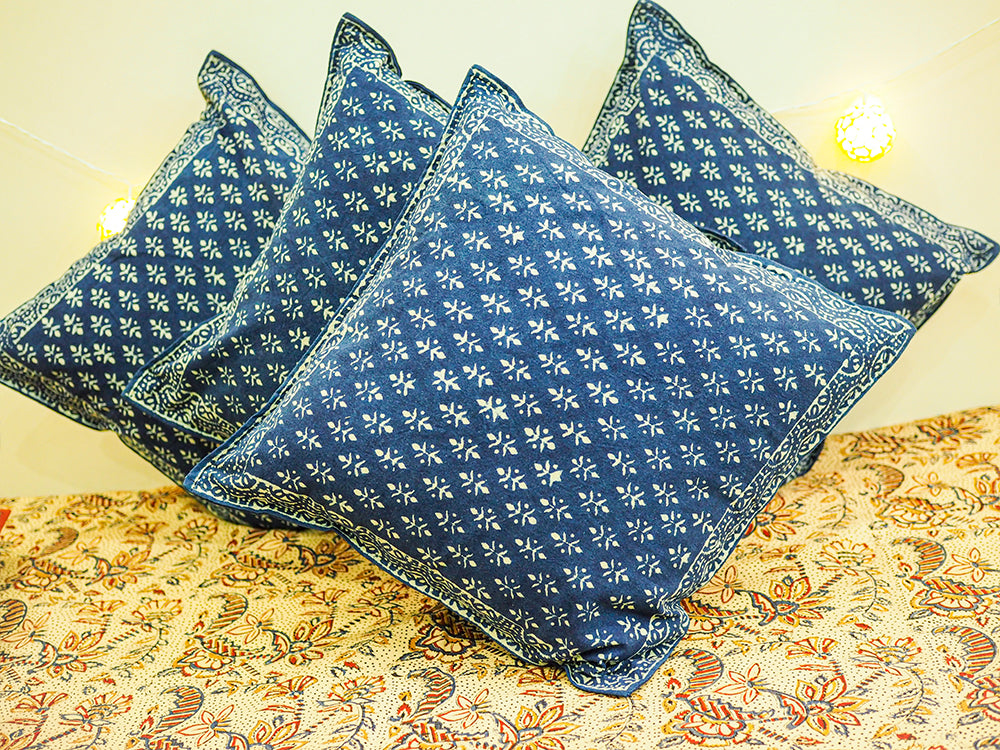 Indigo Print Cushion Cover