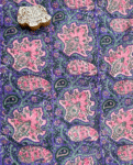 Pink & Purple Block Print Cotton Fabric         (Rs.450/meter)