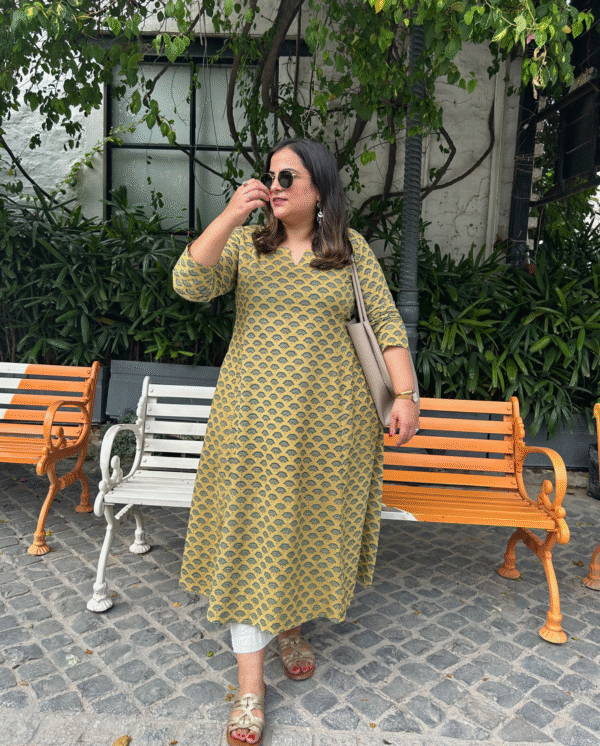 Kanak (कनक) Ajrakh Kurta