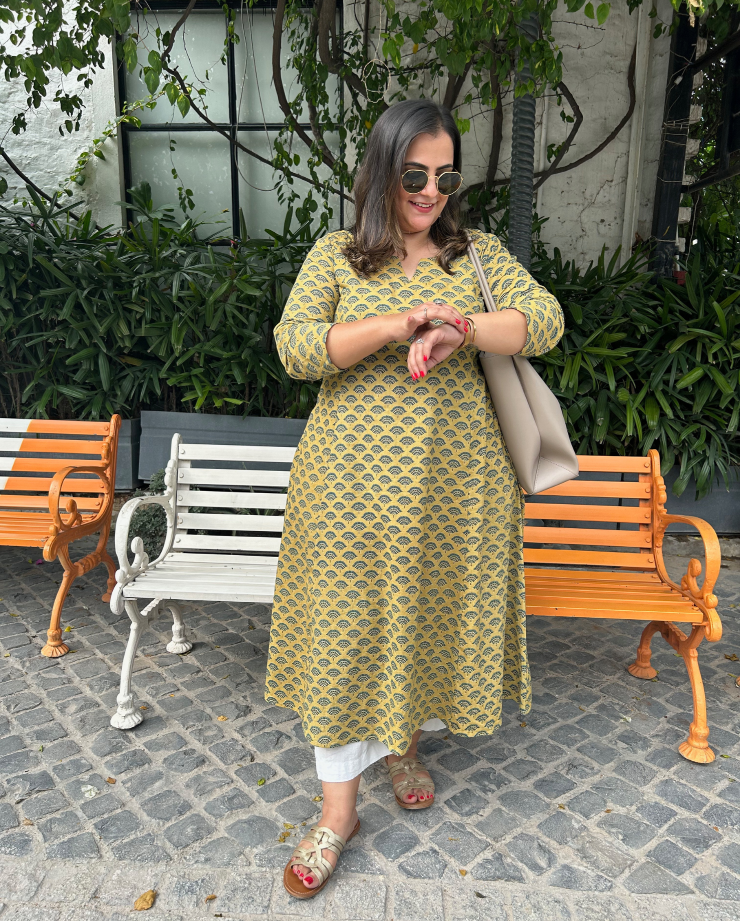 Kanak (कनक) Ajrakh Kurta