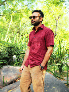Rustic Elegance Handwoven cotton Shirt