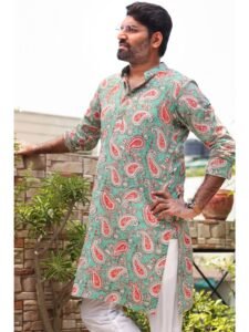 Sharad Embroidered Cotton Kurta