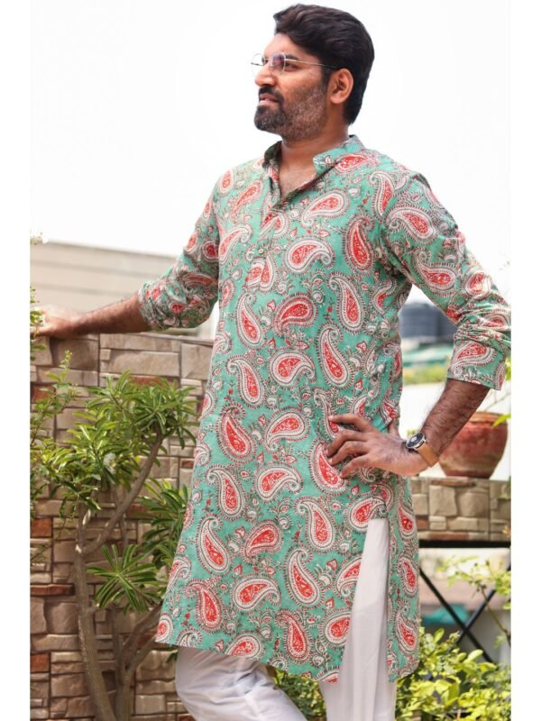 Sharad Embroidered Cotton Kurta