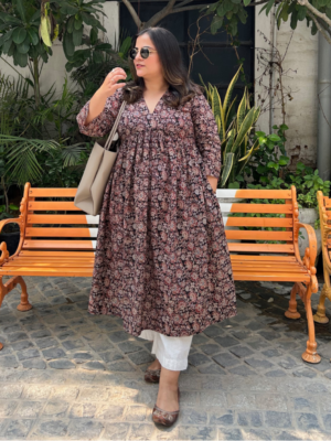 Madhavi (माधवी) Ajrakh Kurta