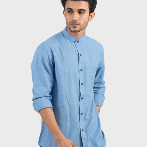 Azure Essence Handloom Shirt
