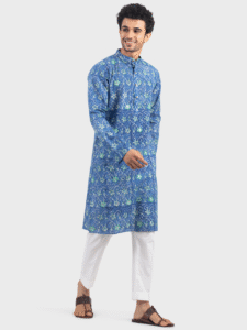 Hemant Embroidered Cotton Kurta