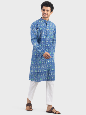 Hemant Embroidered Cotton Kurta
