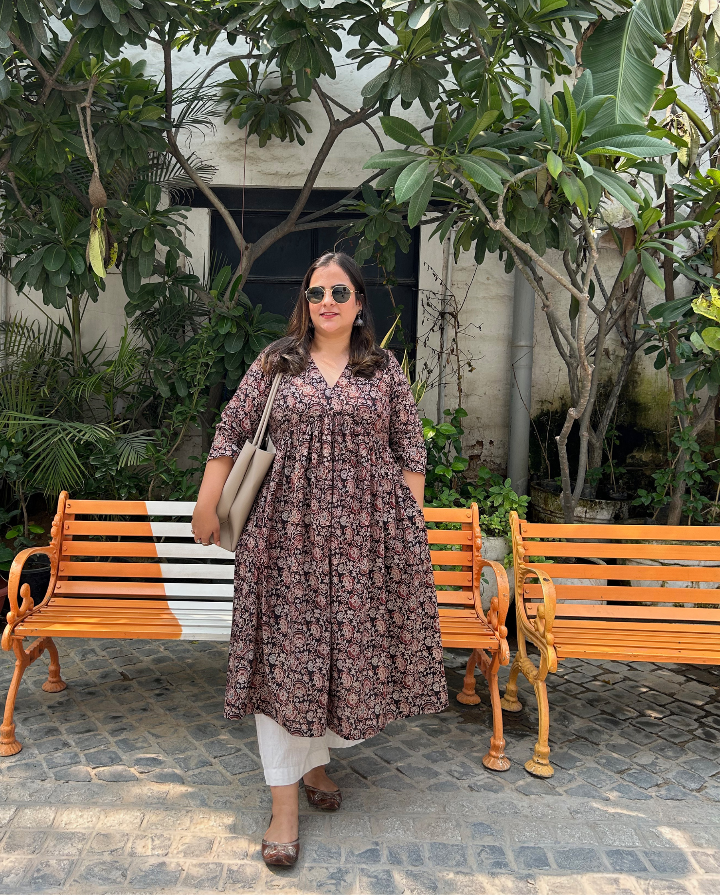 Madhavi (माधवी) Ajrakh Kurta