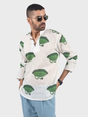 Emerald Lotus Kurta