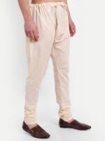 Beige khadi Cotton Churidar Pyjama