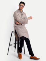 Black Khadi Cotton Churidar Pyjama