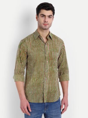 Aashima-Wahal-Green-Stripes-Cotton-Shirt-1-1