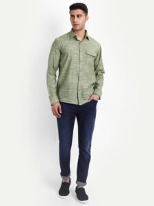 Khaddar Mint Green Shirt