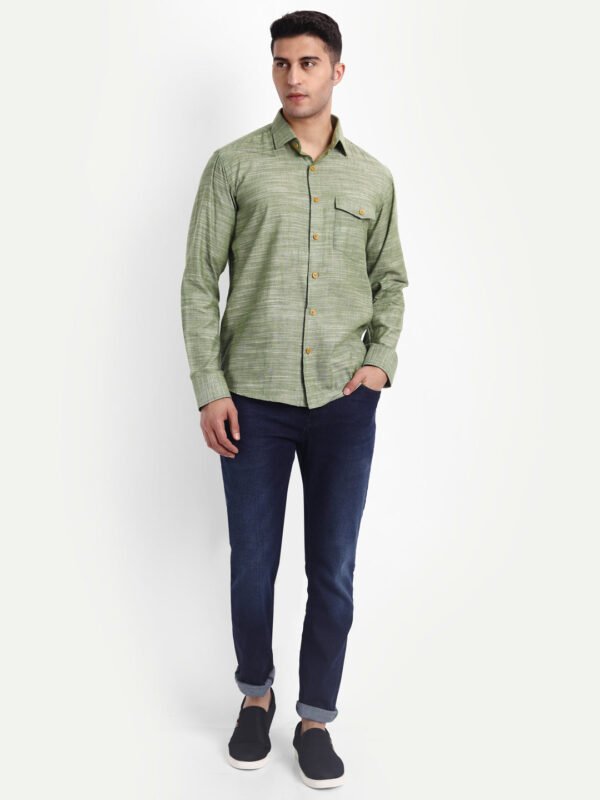 Khaddar Mint Green Shirt