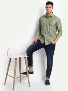 Khaddar Mint Green Shirt