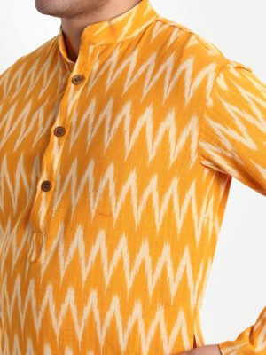 Aashima-Wahal-Yellow-Ikkat-Handwoven-Cotton-Kurta-5