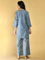 Blue Floral Lounge Wear Women