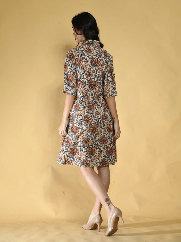 Kalamkari Shirt Dress Women