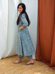 Poppies Green Suit Set Women