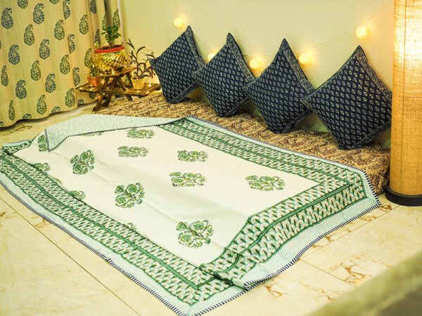 Indigo Print Cushion Cover