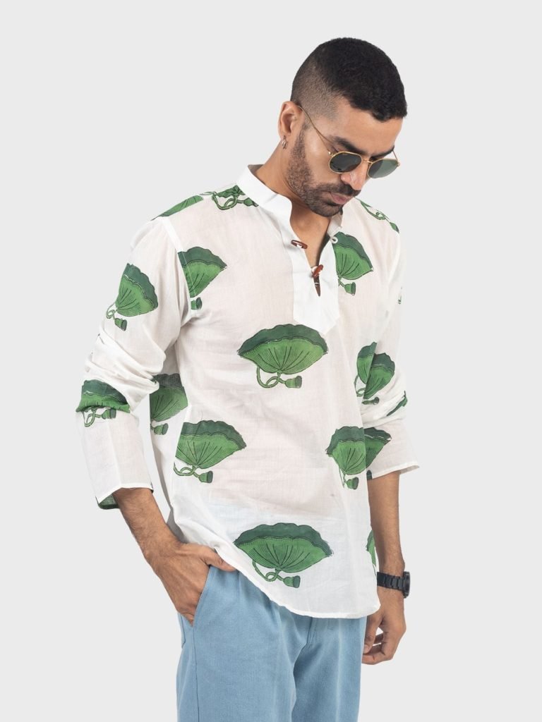 Emerald Lotus Kurta — photograph 5