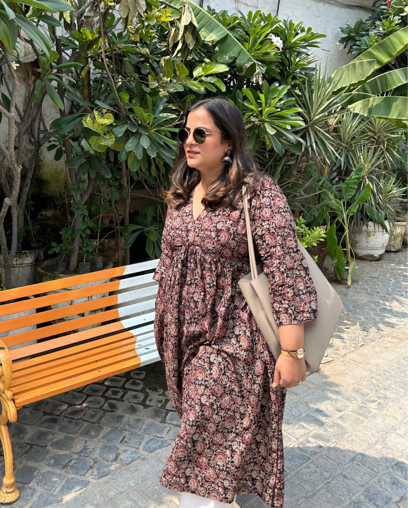 Madhavi (माधवी) Ajrakh Kurta — photograph 5