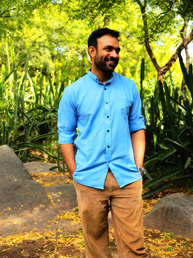 Azure Essence Handloom Shirt — photograph 4
