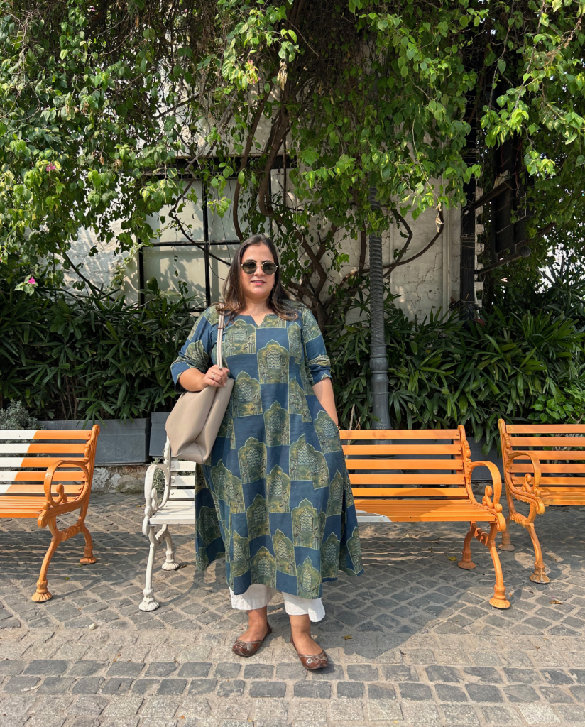 Neelima (नीलिमा) Ajrakh Kurta — photograph 4