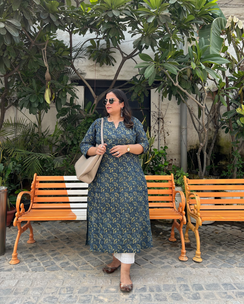 Indrani (इंद्राणी) Ajrakh Kurta — photograph 7