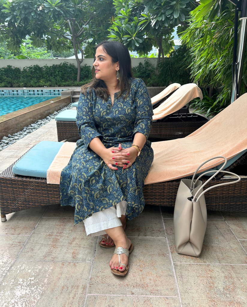 Indrani (इंद्राणी) Ajrakh Kurta — photograph 5