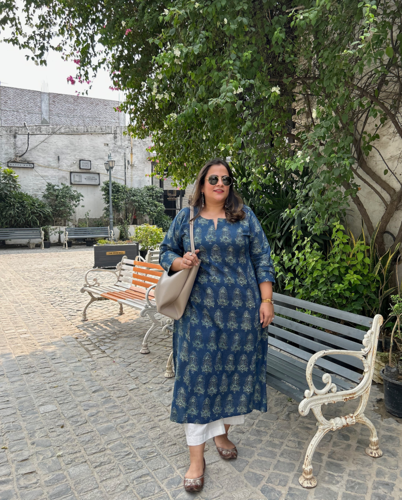 Alternative view of Aparajita (अपराजिता) Ajrakh Kurta