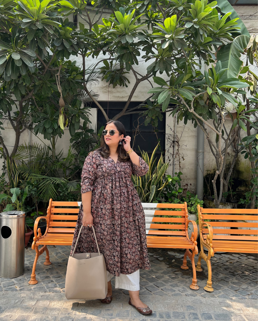 Madhavi (माधवी) Ajrakh Kurta — photograph 7