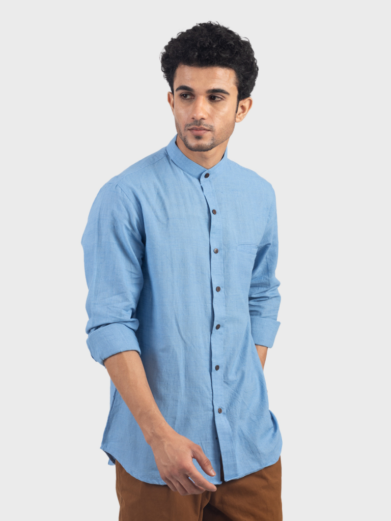 Azure Essence Handloom Shirt