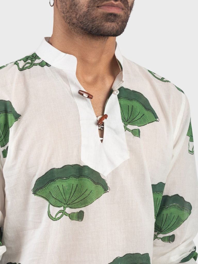 Emerald Lotus Kurta — photograph 3