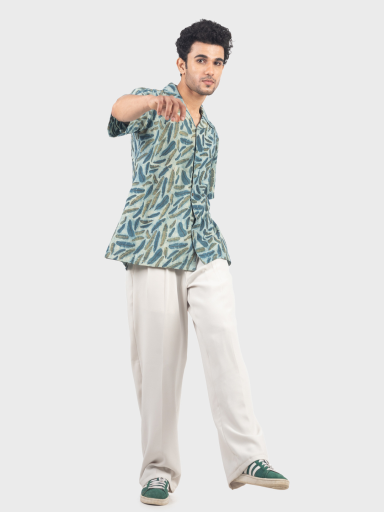 Alternative view of Blue Feather Shirt