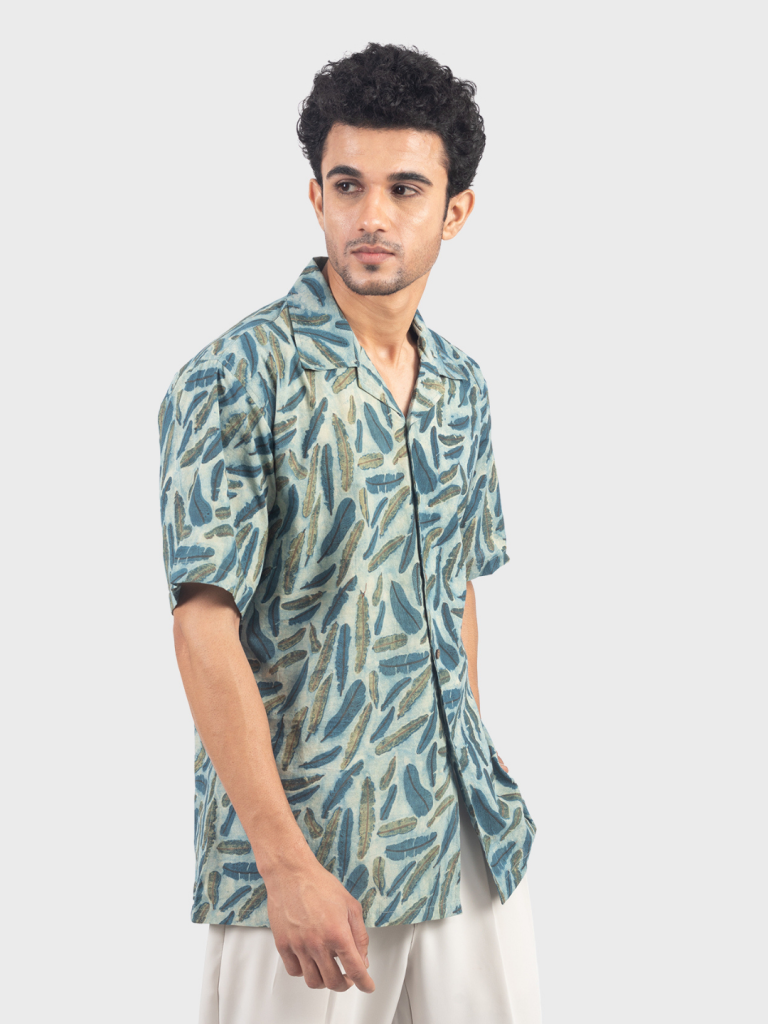 Blue Feather Shirt