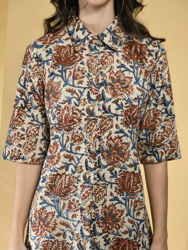 Alternative view of Kalamkari Shirt Dress Women