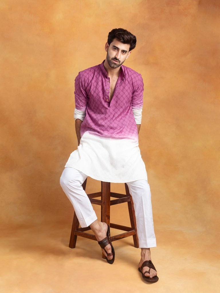 Lavender Whisper Ombre Kurta