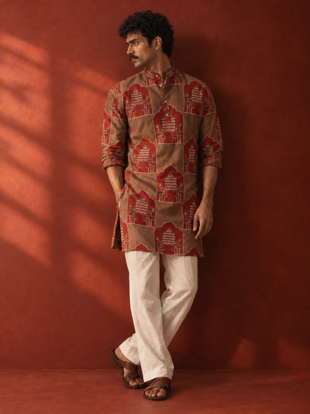 Aangan Arch Print Kurta