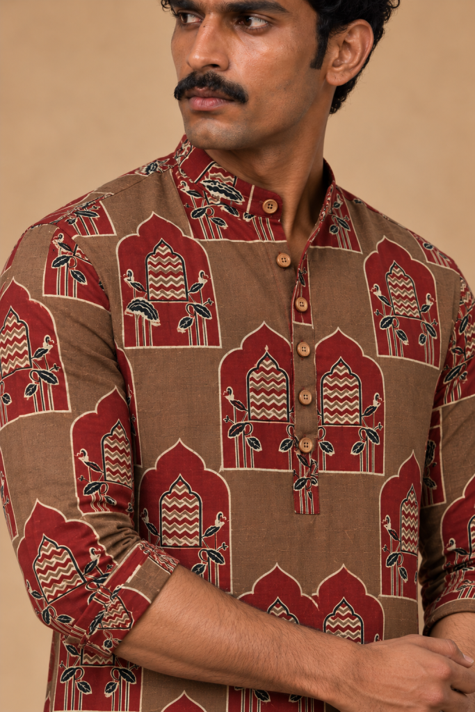 Aangan Arch Print Kurta — photograph 6