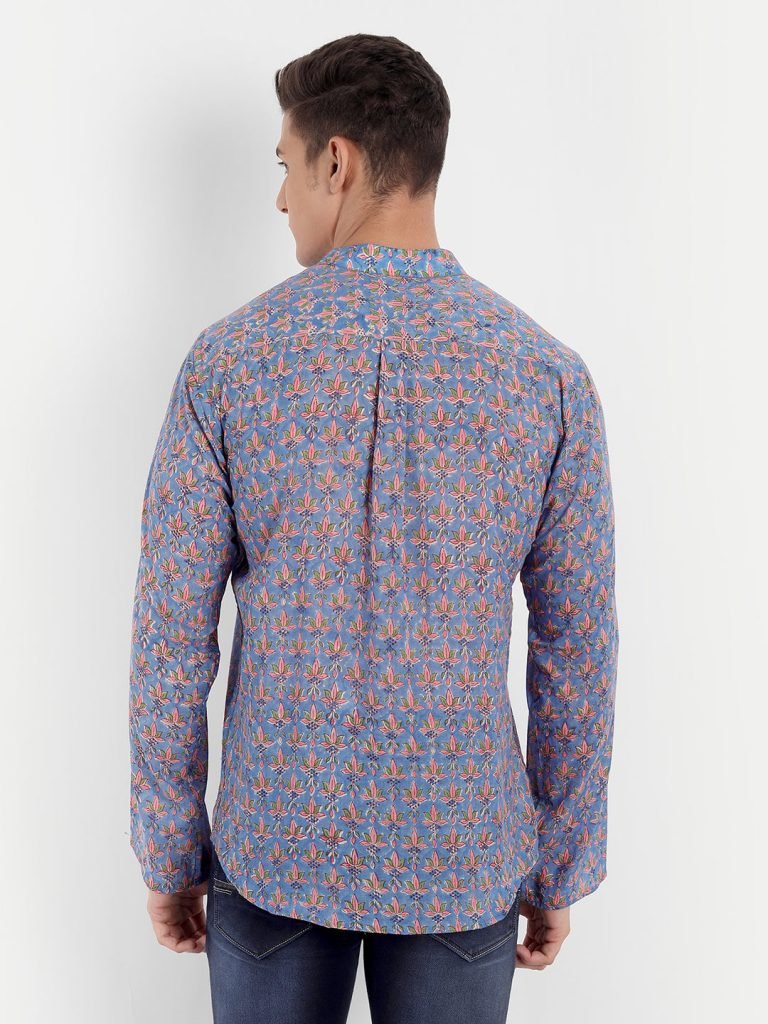 Pink Lotus Cotton Short Kurta — photograph 5